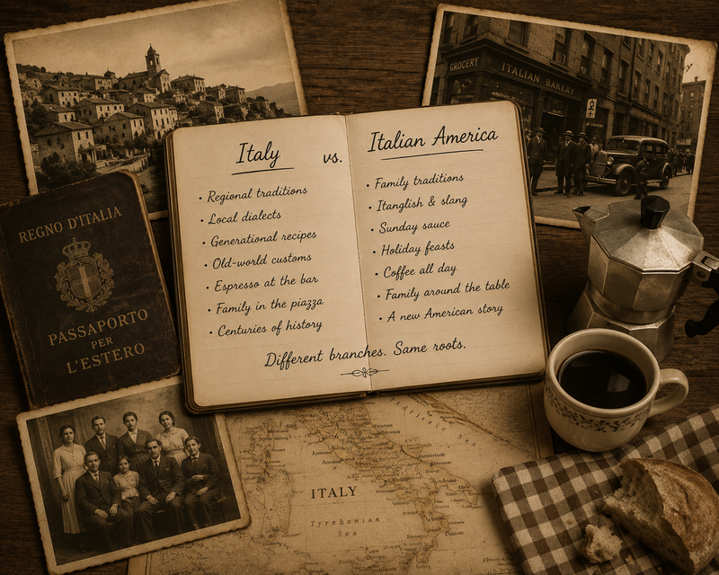 Italian vs. Italian American: Two Cultures Connected by the Same Roots