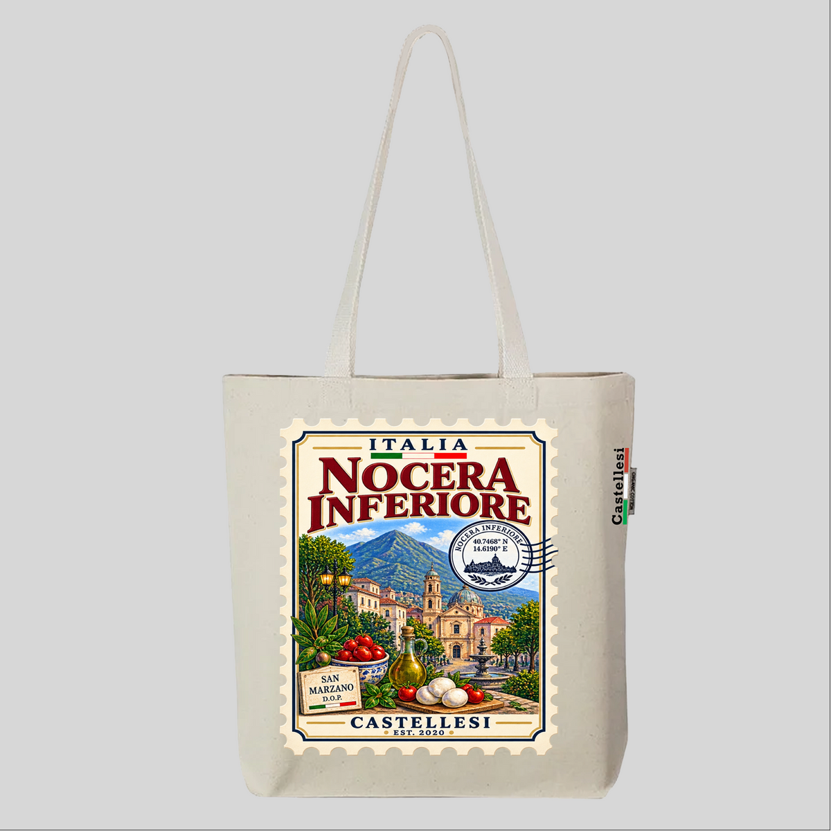 Nocera Inferiore Francobolli d'Italia Tote by Castellesi