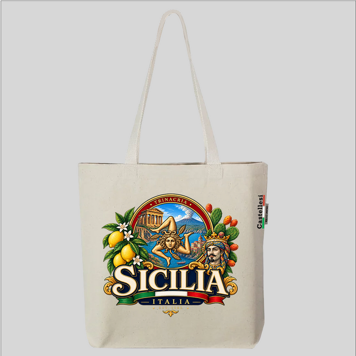 Sicilia Stemma Tote by Castellesi