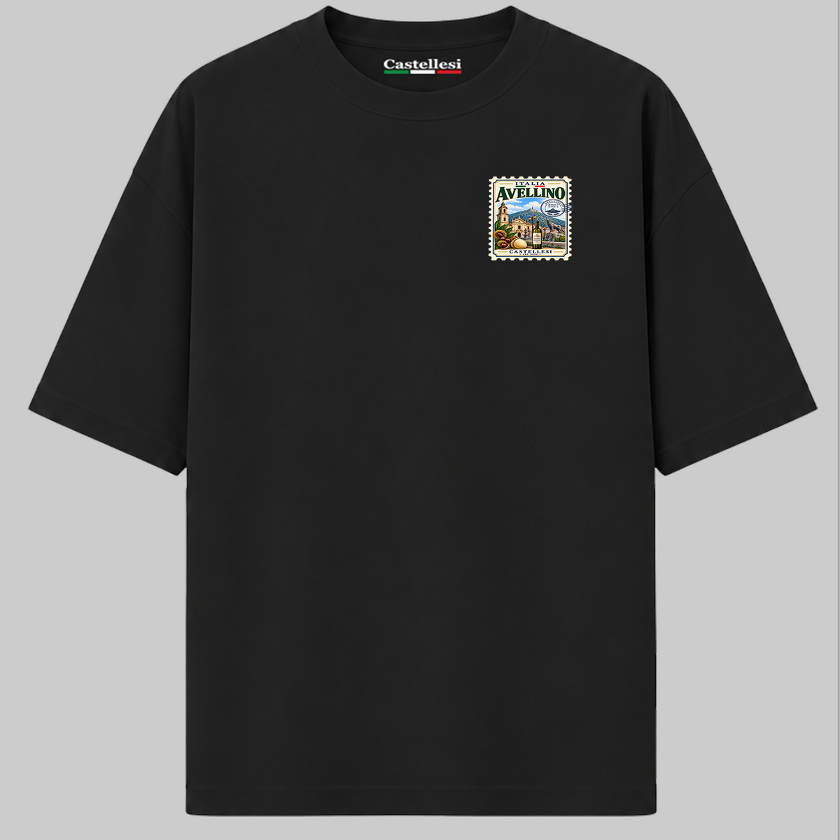Avellino Francobolli d'Italia T-Shirt Bianco by Castellesi