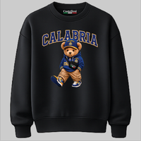 Castellesi Calabria Orso sweatshirt in black with bear mascot character design
