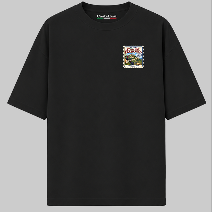 Castel Baronia Francobolli d'Italia T-Shirt by Castellesi