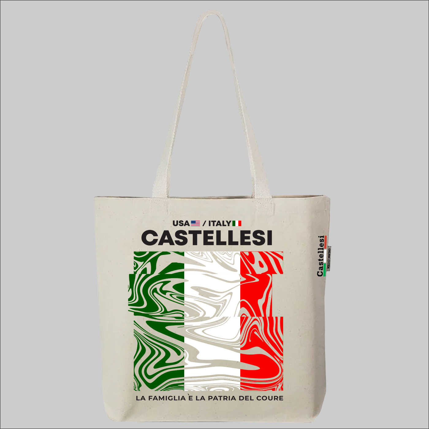 Italian Flag Tote Bag