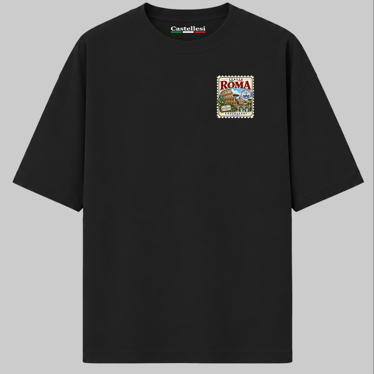 Roma Francobolli d'Italia T-Shirt by Castellesi