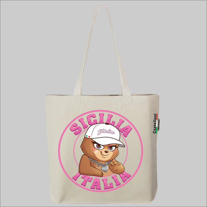 Sicilia Bear Tote bag