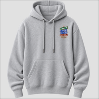 Abruzzo Strade d’Italia left chest hoodie by Castellesi in grey