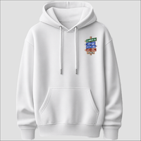 Abruzzo Strade d’Italia left chest hoodie by Castellesi in white