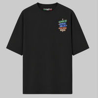 Avellino Strade d’Italia left chest T-shirt by Castellesi in black