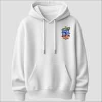 Bitonto Strade d’Italia left chest hoodie by Castellesi in white