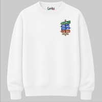 Calabria Strade d’Italia left chest sweatshirt by Castellesi in white