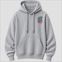Caserta Strade d’Italia left chest hoodie by Castellesi in grey
