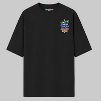 Matera Strade d’Italia left chest T-shirt by Castellesi in black