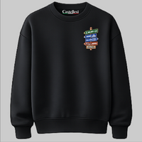 Milano Strade d’Italia left chest sweatshirt by Castellesi in black