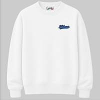 Milano Varsity left chest sweatshirt by Castellesi in white