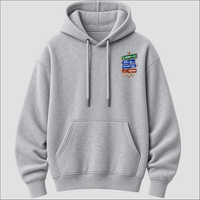 Napoli Strade d’Italia left chest hoodie by Castellesi in grey