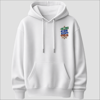 Nocera Inferiore Strade d’Italia left chest hoodie by Castellesi in white
