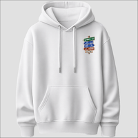 Pompeii Strade d’Italia left chest hoodie by Castellesi in white