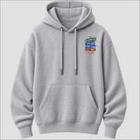 Salerno Strade d’Italia left chest hoodie by Castellesi in grey