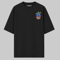 Venezia Strade d’Italia left chest T-shirt by Castellesi in black