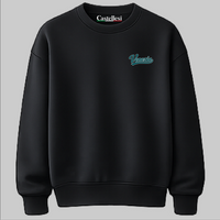 Venezia Varsity left chest sweatshirt by Castellesi in black